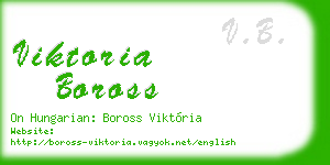 viktoria boross business card