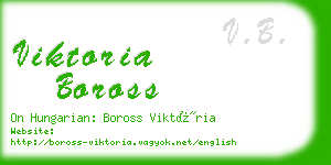 viktoria boross business card